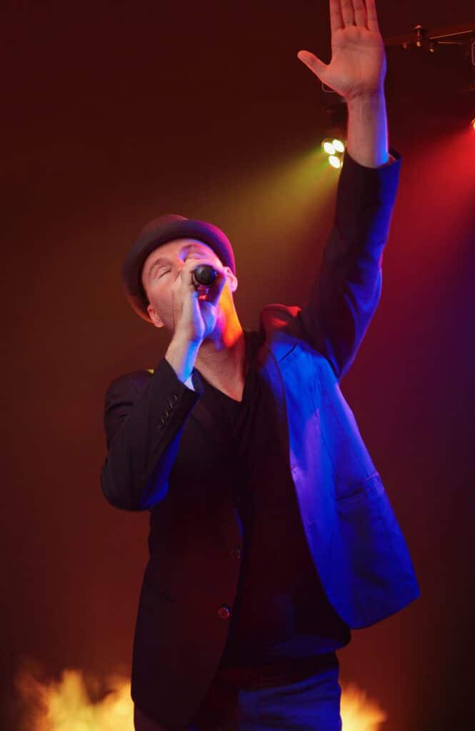 Guido Lobermeier als Teil der Liveband Düsseldorf